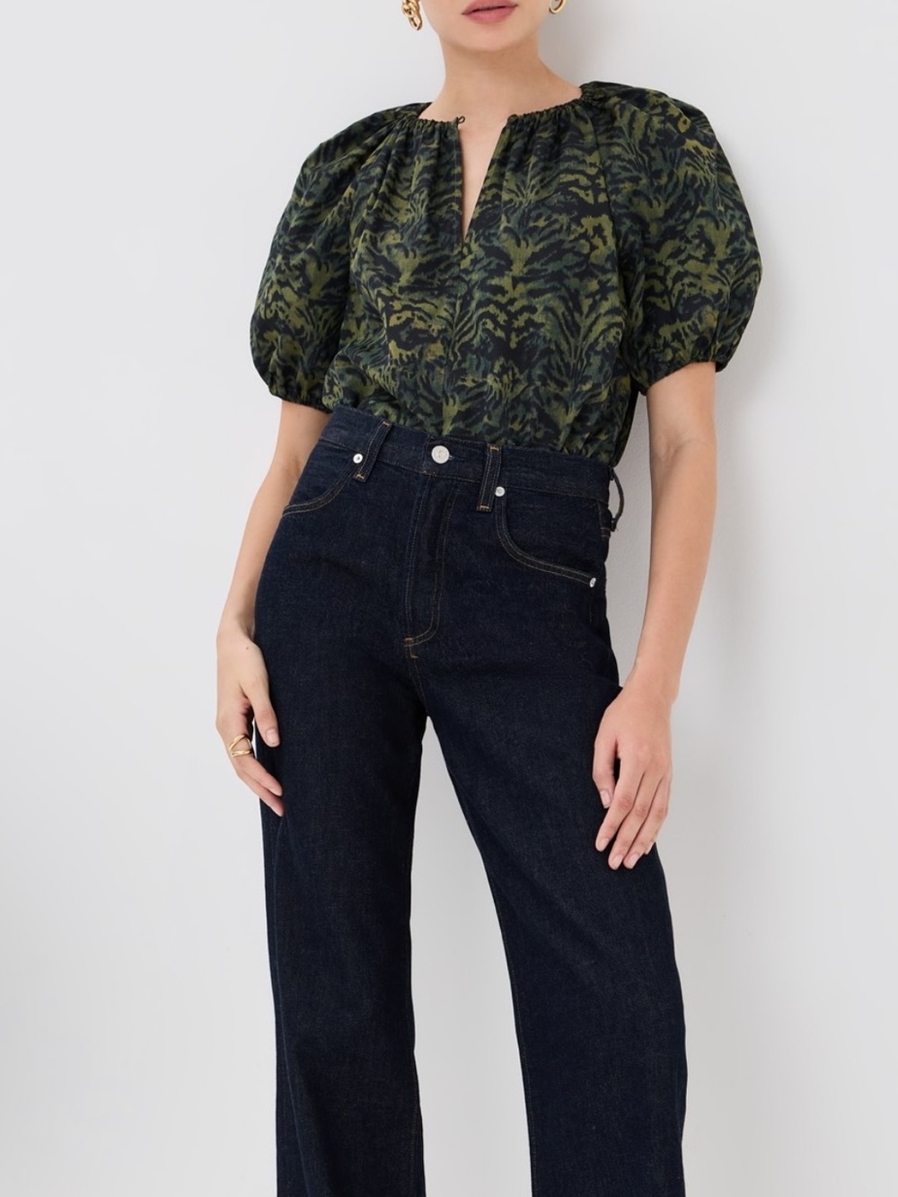 Ulla Johnson Talie Silk short sleeve blouse NWOT size 4